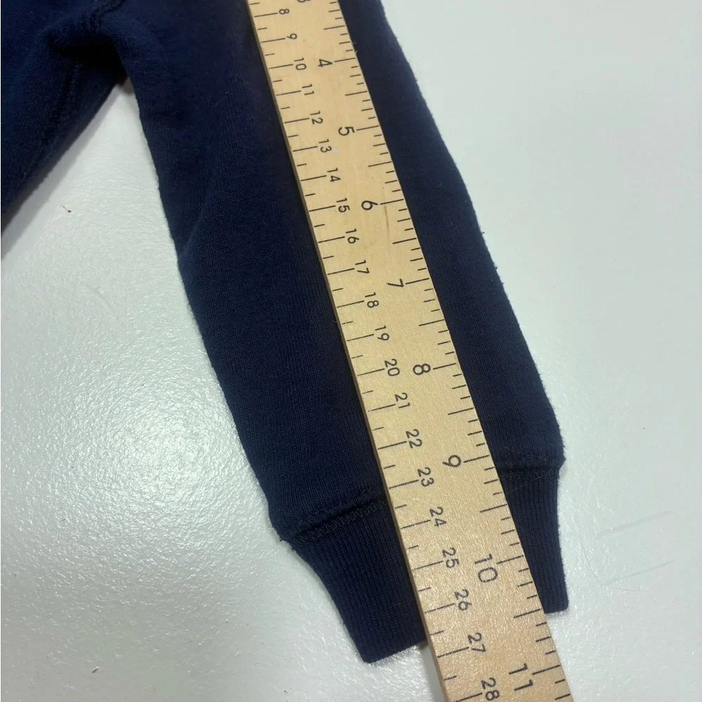 Ralph Lauren Baby Hoodie 18M Navy Blue Teddy Bear‎ Zip Sweatshirt Jacket Cotton